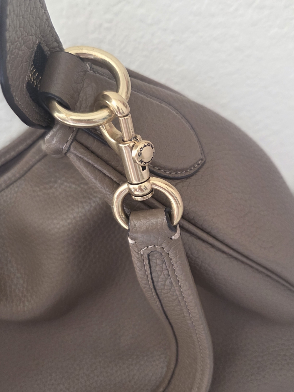 Coach Cary Shoulder Bag In Dark Stone - Picture 6 of 10